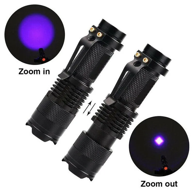 Aluminium LED UV Schwarzlicht Leuchte - Outdoor Taschenlampe