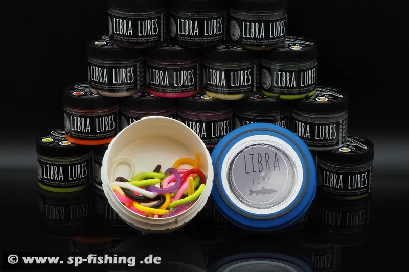 LIBRA LURES FLEX WORM Forellen Gummiköder Auftreibend mit Aroma