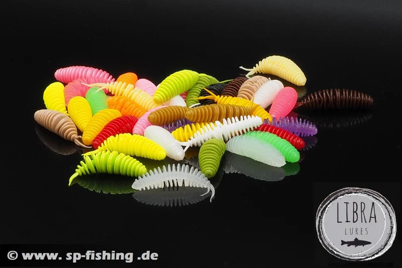 LIBRA LURES TURBO WORM Forellen Gummiköder Auftreibend mit Aroma