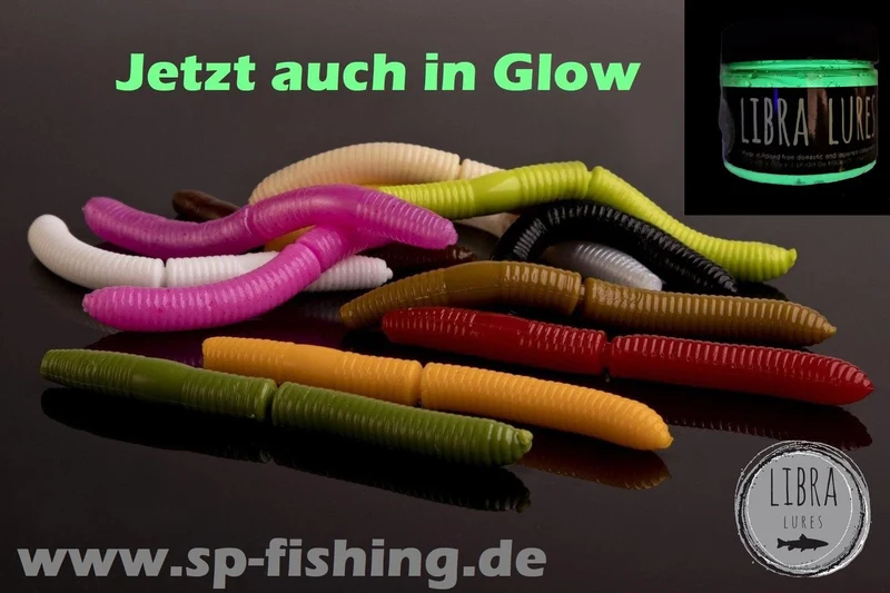 LIBRA LURES FATTY D´WORM 65mm Forellen Gummiköder Auftreibend mit Aroma