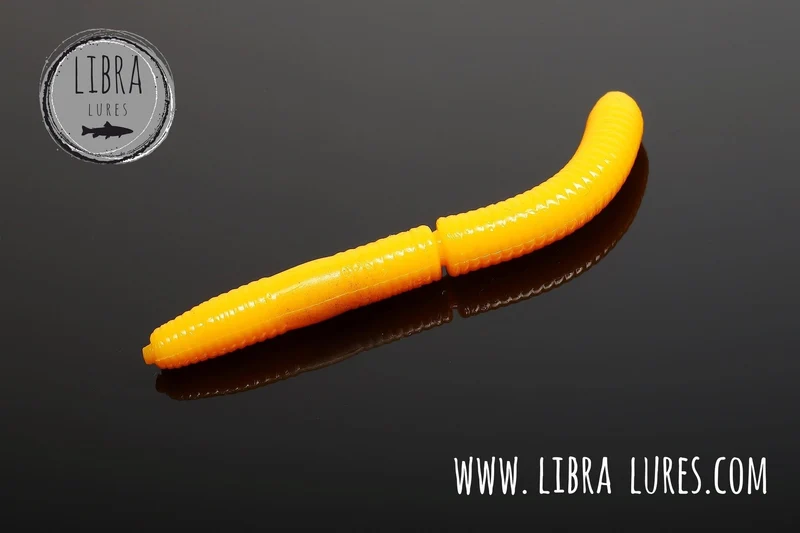 LIBRA LURES FATTY D´WORM 65mm Forellen Gummiköder Auftreibend mit Aroma