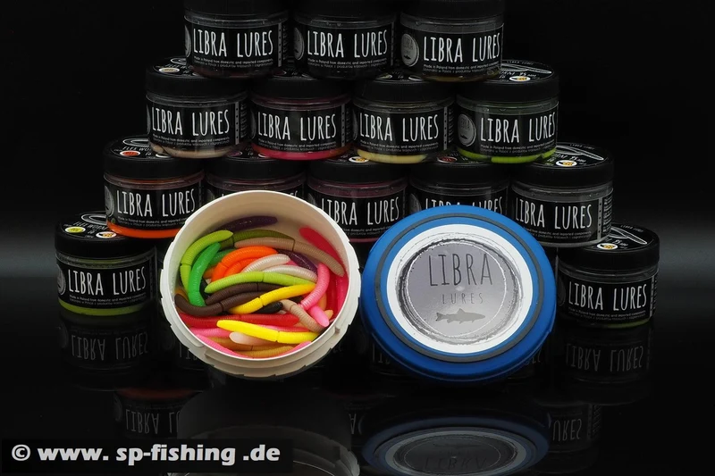 LIBRA LURES FATTY D´WORM 65mm Forellen Gummiköder Auftreibend mit Aroma