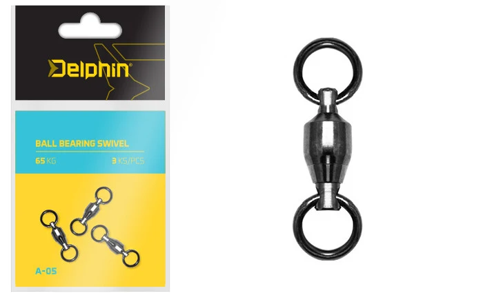 Delphin Ball Bearing Swivel A-05 | Kugelgelagerter Wirbel | 3 Stück | Hochleistungs-Wirbel