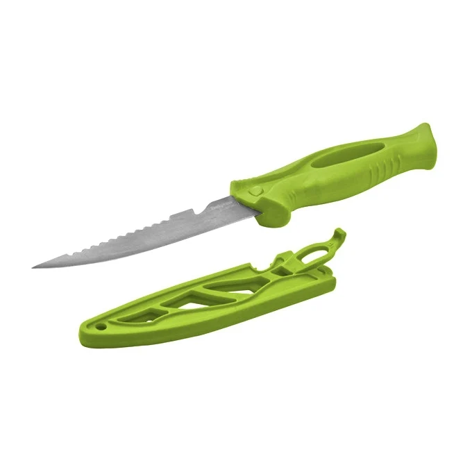 Outdoor Angelmesser und Filetiermesser mit Klick-Holster, rostfrei
