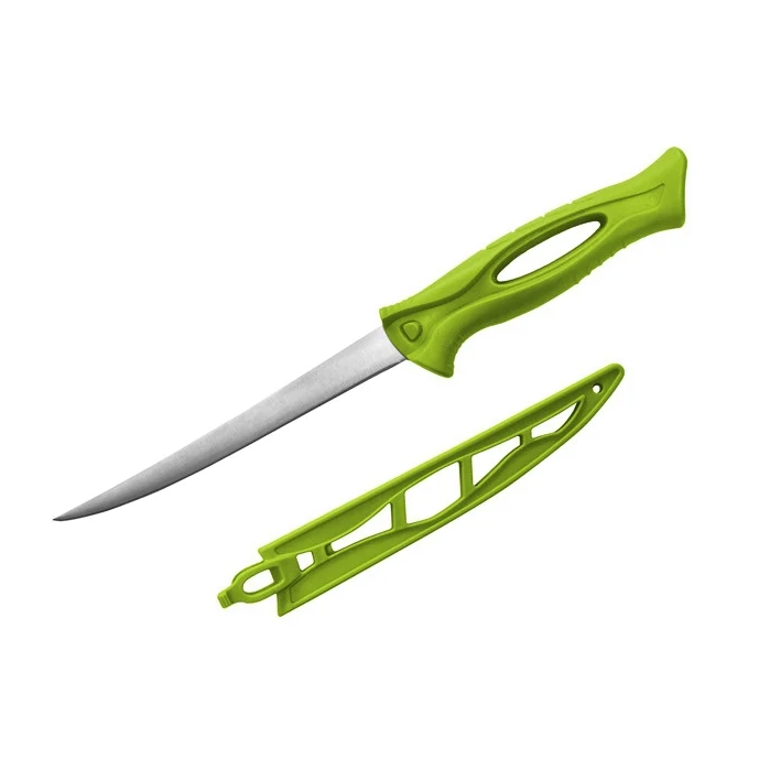 Outdoor Angelmesser und Filetiermesser mit Klick-Holster, rostfrei