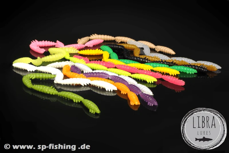 LIBRA LURES LARVA MULTI Forellen Gummiköder Auftreibend mit Aroma