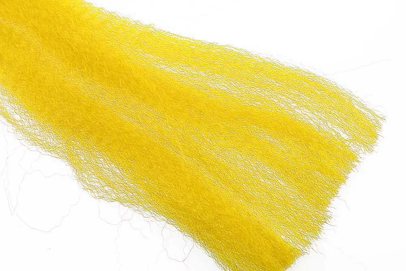 Litzenförmige, flauschige Faser - 9017 Gelb
