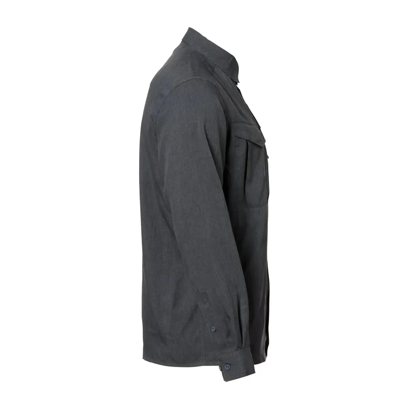 Hemd Defender MK2 Gentleman Shirt melange black grey
