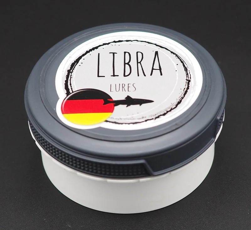 LIBRA LURES LIQUID BOX DOSE Zum Aufbewahren Blau Gelb Grau Rot