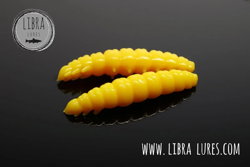 LIBRA LURES LARVA 35mm Forellen Gummiköder Auftreibend mit Aroma