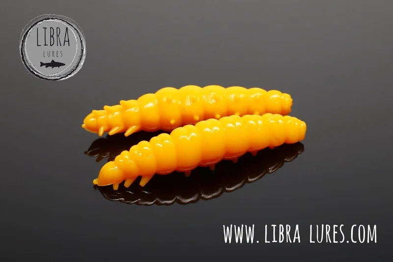 LIBRA LURES LARVA 35mm Forellen Gummiköder Auftreibend mit Aroma