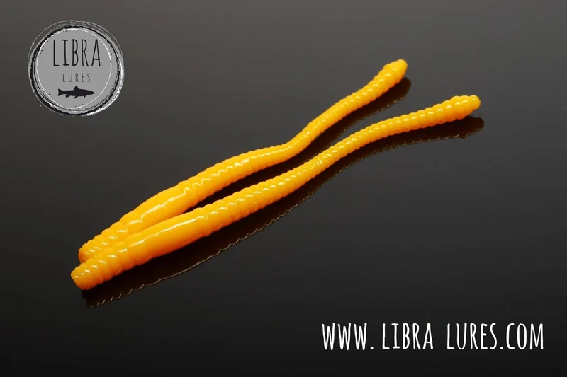 LIBRA LURES DYING WORM Forellen Gummiköder Auftreibend mit Aroma