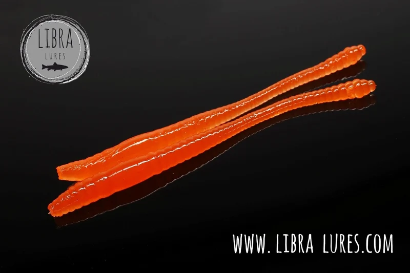 LIBRA LURES DYING WORM Forellen Gummiköder Auftreibend mit Aroma