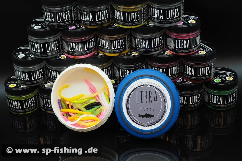 LIBRA LURES DYING WORM Forellen Gummiköder Auftreibend mit Aroma
