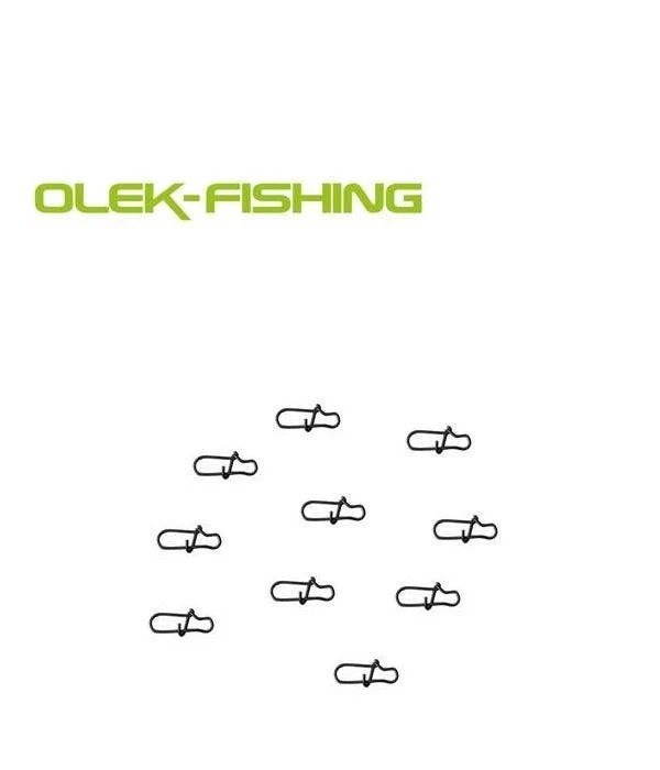OLEK-Fishing Snap DL Karabiner Extra in Matt Schwarz