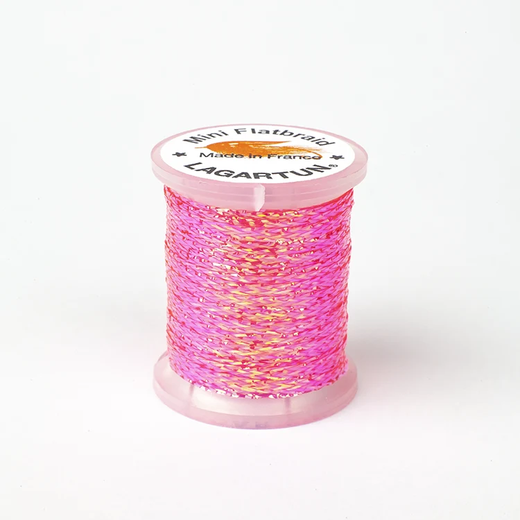 Französischer Mini-Flachzopf – Neonpink