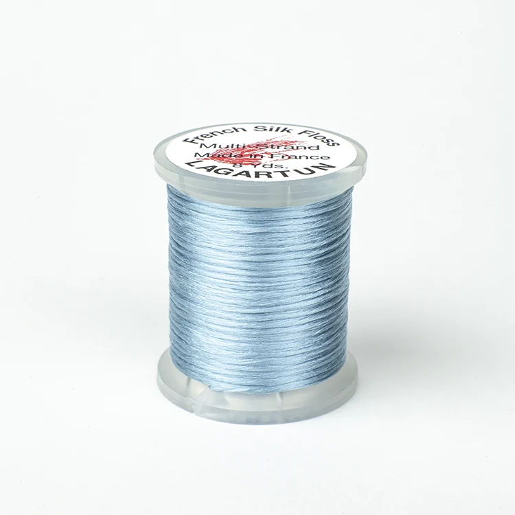 Französische Seidenseide - Silber Doktorblau
