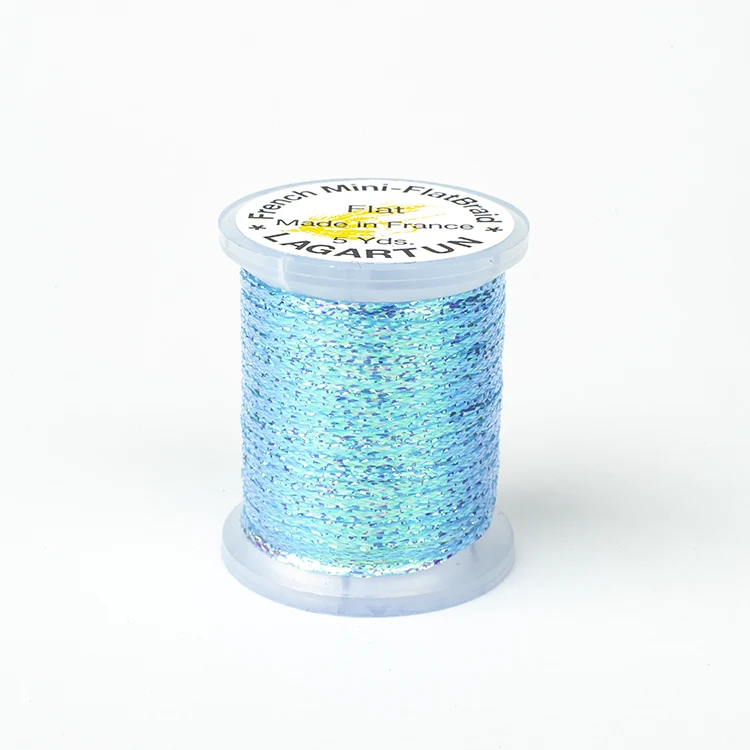 Französischer Mini-Flachzopf – Neonblau