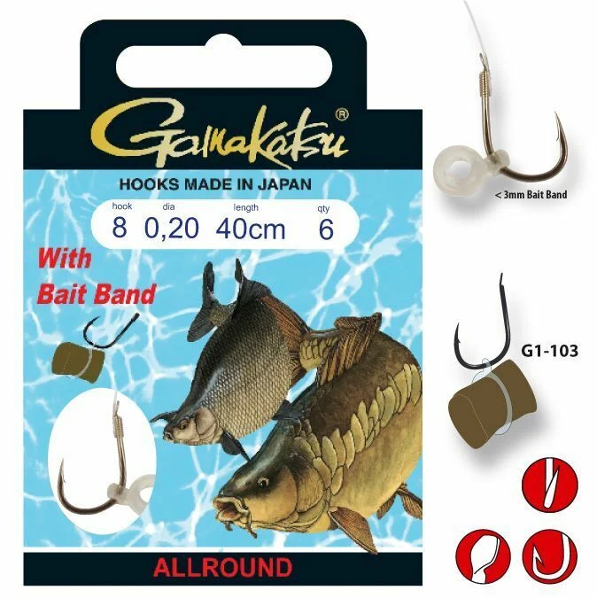 Gamakatsu Bait Band G1-103 Vorfachhaken Feederhaken Allround