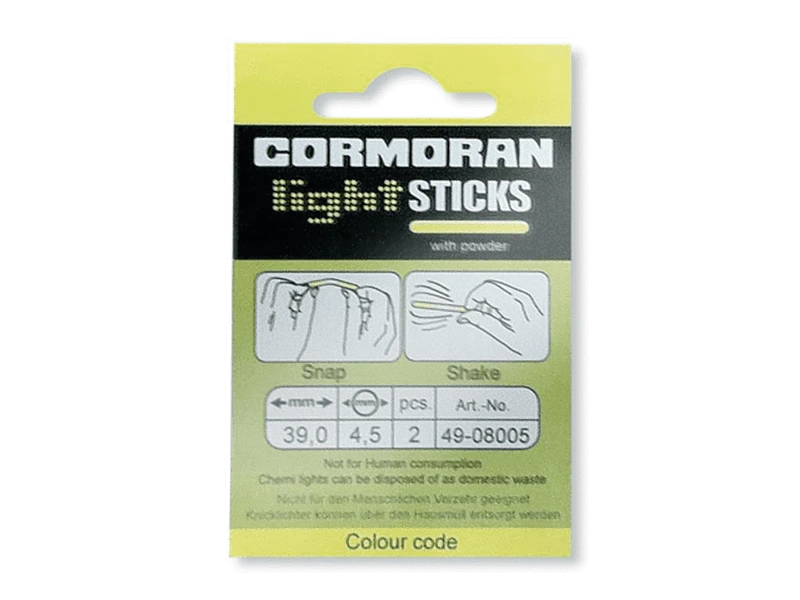 Knicklichter von Cormoran gelb, blau und rot