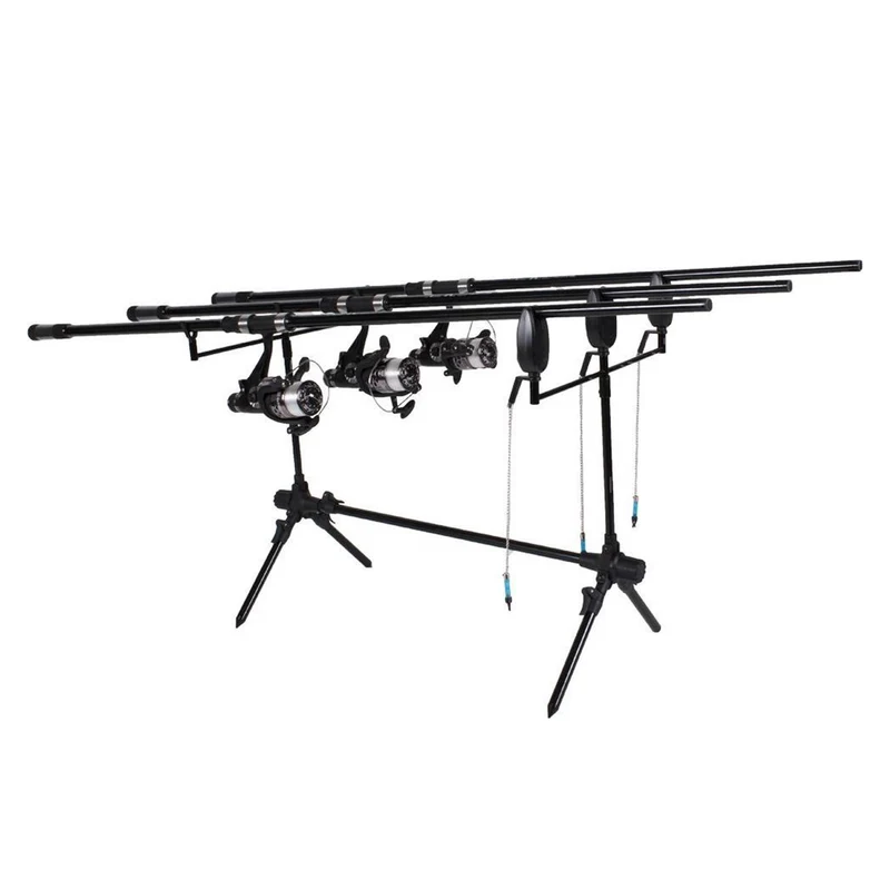 FISH-XPRO Karpfenset Pro Improve – 3-Ruten Karpfen Komplettset mit Kescher