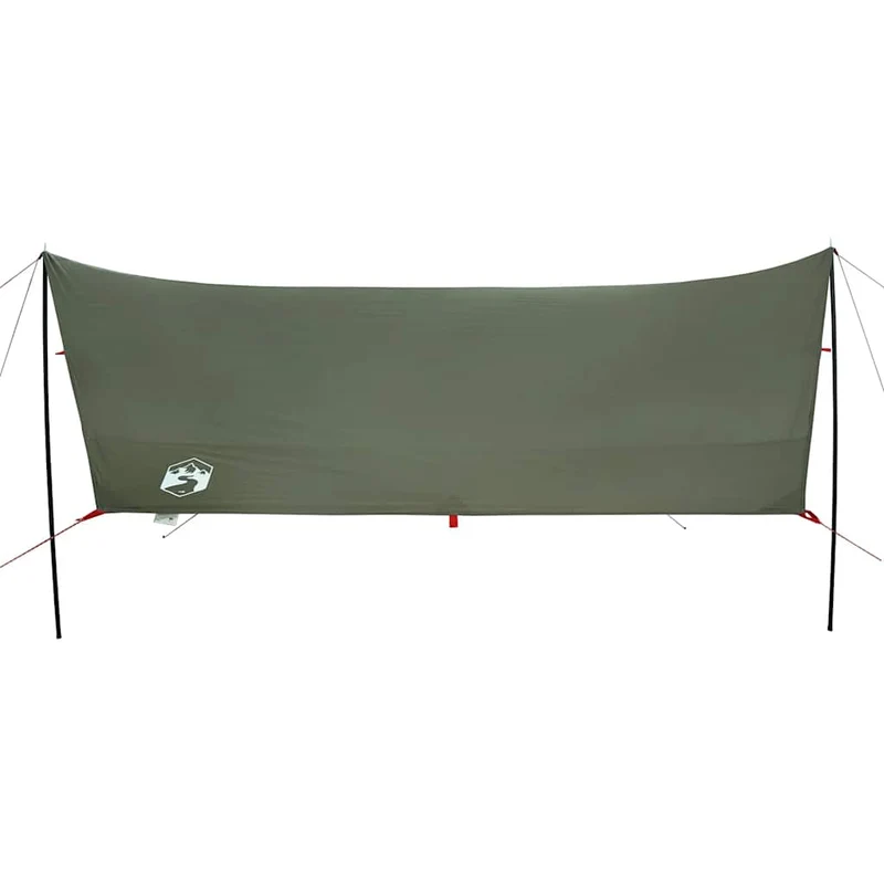 Tarp mit Stangen Olivgrün 462x306x211 cm Wasserdicht Outdoor Regenschutz Sonnenschutz