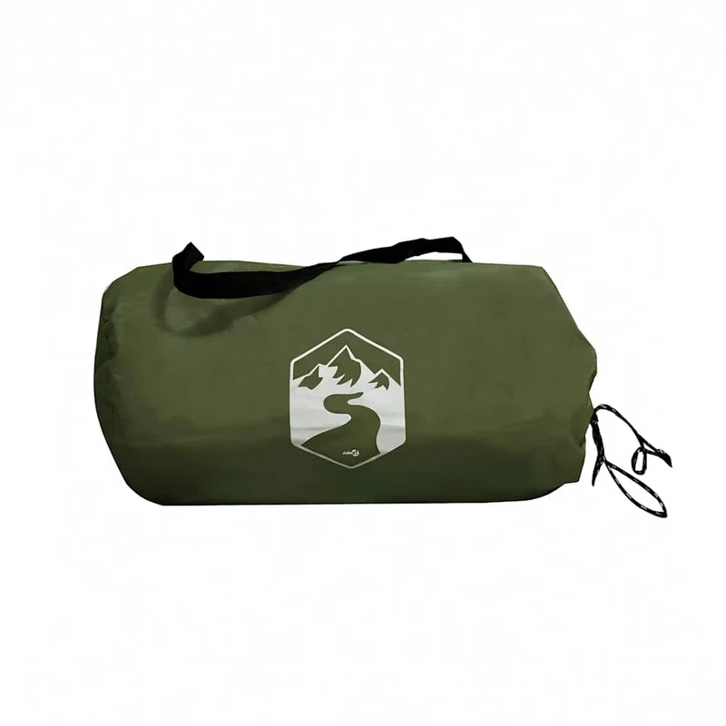 Tarp mit Stangen Olivgrün 462x306x211 cm Wasserdicht Outdoor Regenschutz Sonnenschutz