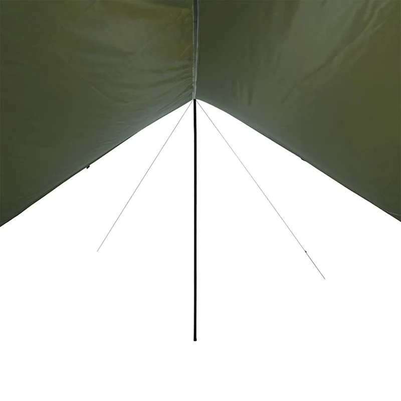 Tarp mit Stangen Olivgrün 438x376x212 cm Wasserdicht Outdoor Regenschutz Sonnenschutz