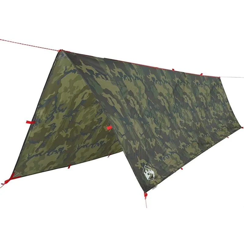 Tarp Tarnmuster 5x3m Wasserdicht Outdoor Regenschutz Bushcraft Camping