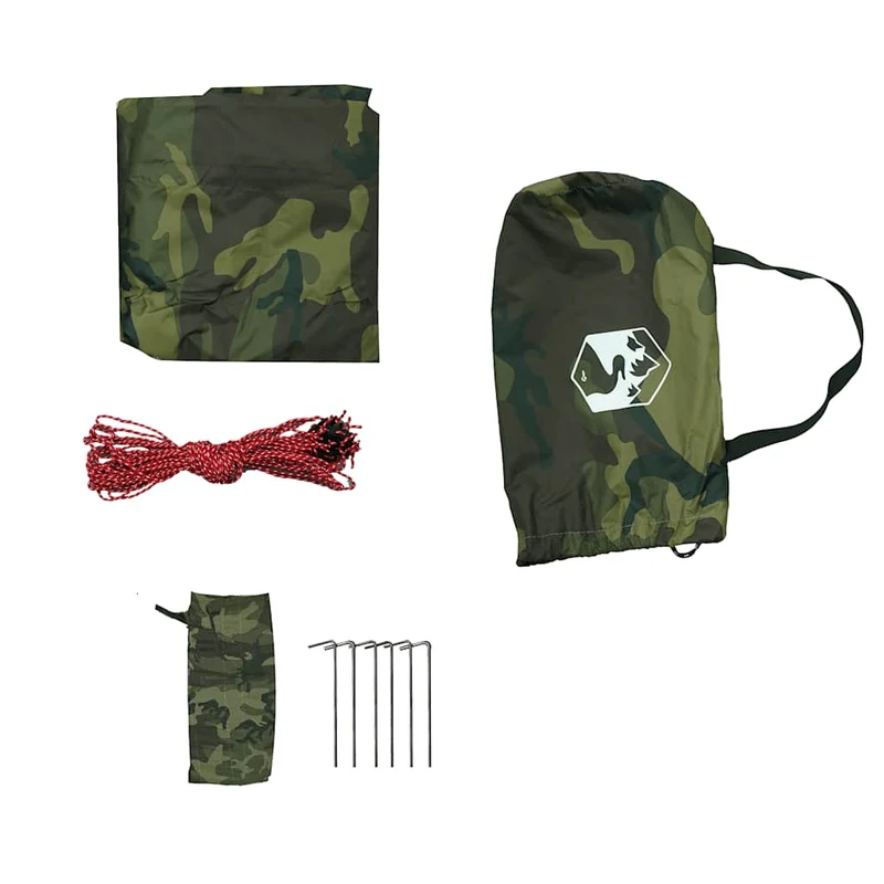 Tarp Tarnmuster 5x3m Wasserdicht Outdoor Regenschutz Bushcraft Camping