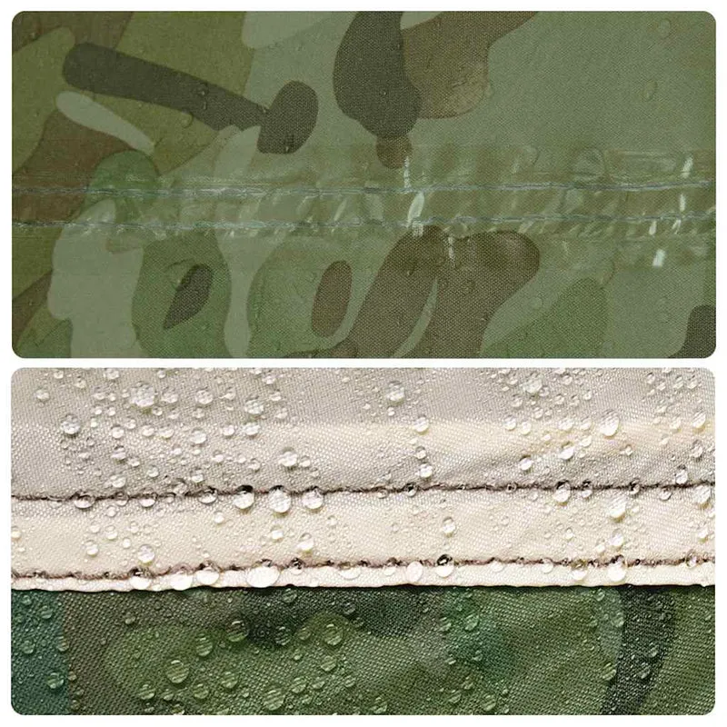 Tarp Tarnmuster 5x3m Wasserdicht Outdoor Regenschutz Bushcraft Camping