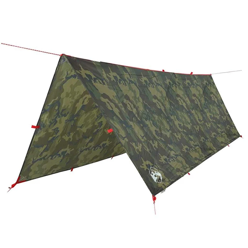 Tarp Tarnmuster 4x3m Wasserdicht Outdoor Regenschutz Bushcraft Camping