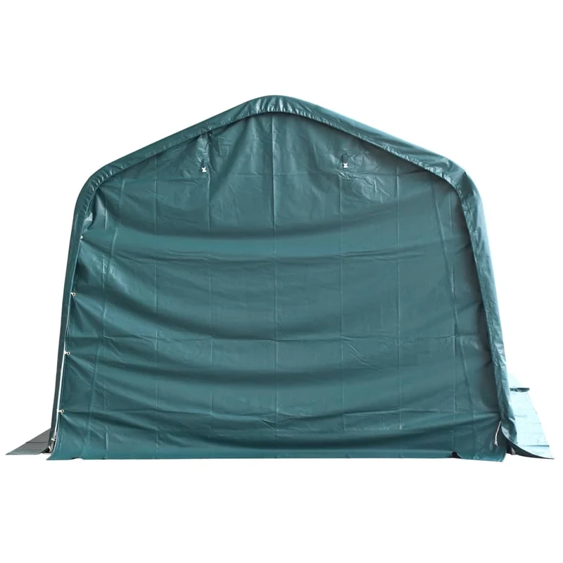 Weidezelt Lagerzelt mobiler Unterstand PVC 550 g/m² 3,3×3,2 m Dunkelgrün Stall
