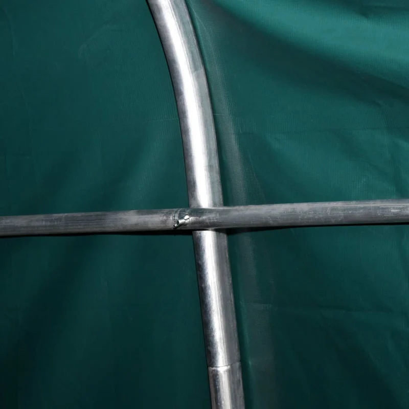 Weidezelt Lagerzelt mobiler Unterstand PVC 550 g/m² 3,3×3,2 m Dunkelgrün Stall