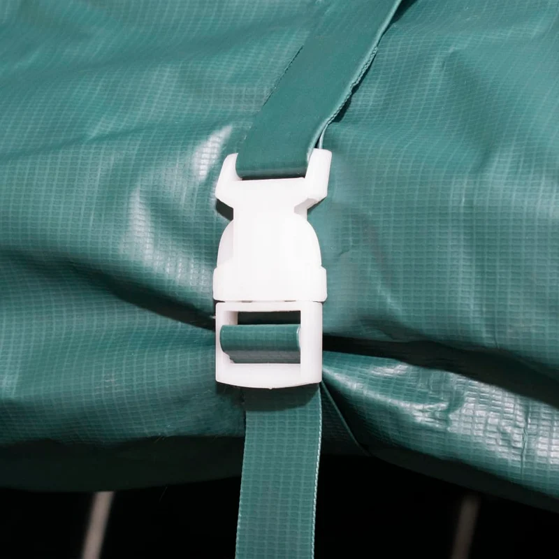 Weidezelt Lagerzelt mobiler Unterstand PVC 550 g/m² 3,3×3,2 m Dunkelgrün Stall