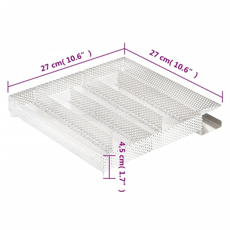 Kaltrauchgenerator 5-Kammer 27x27x4,5 cm Edelstahl Rauchgenartor für Räucherofen