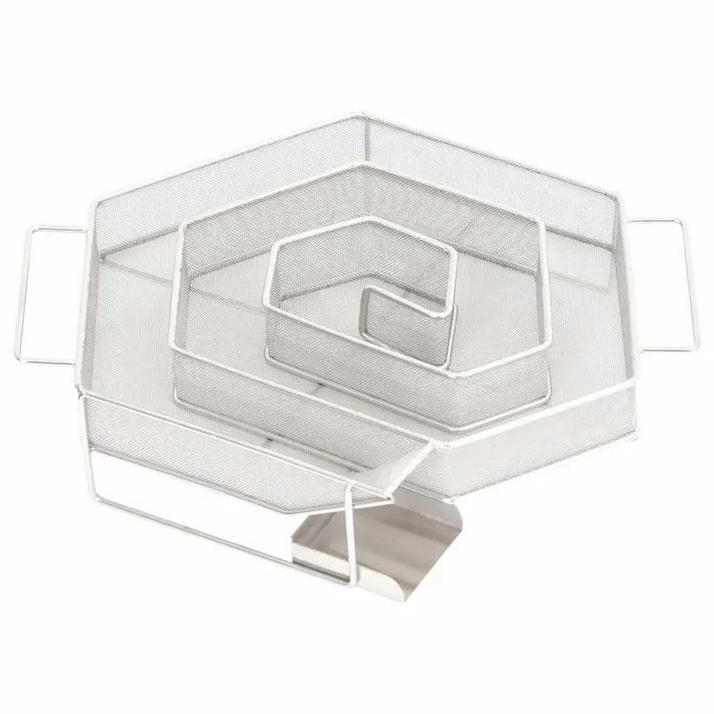 Kaltrauchgenerator 6-Seitig 22,5x22x4,5 cm Edelstahl Rauchgenerator für Räucheröfen