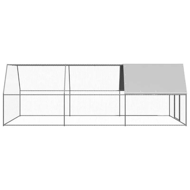 Hühnerkäfig Hühnerstall Stahl 3 x 6 x 2 m Auslauf Freigehege Tierkäfig Geflügelstall