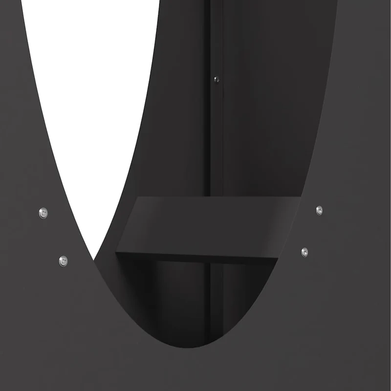 Brennholzregal Schwarz 50x23x100 cm Kaltgewalzter Stahl Feuerholzständer
