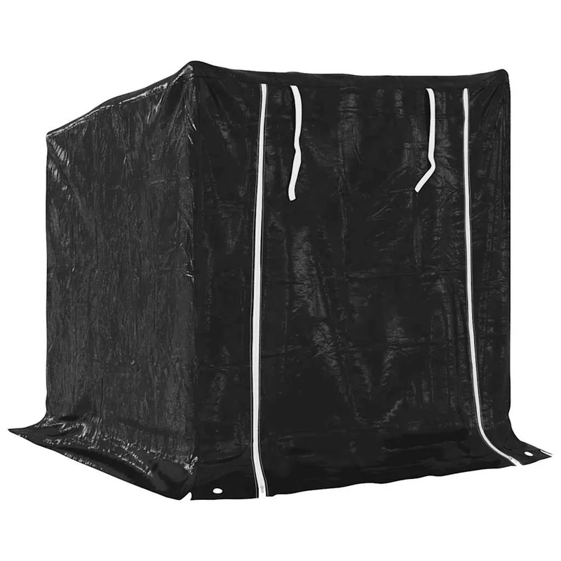 Brennholzregal mit Regenschutz 100x100x111 cm Holzlager Feuerholzständer