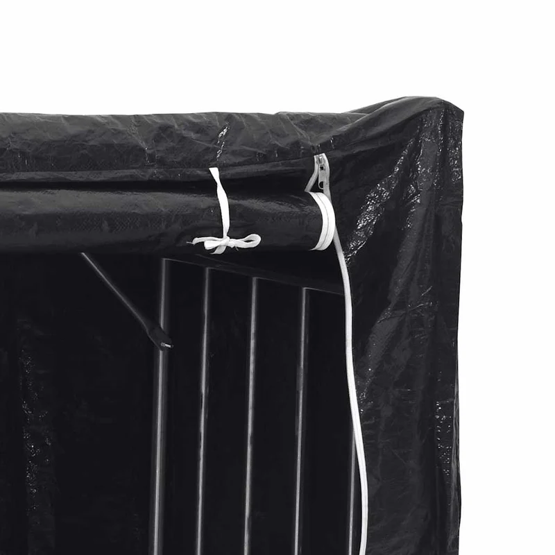 Brennholzregal mit Regenschutz 100x100x111 cm Holzlager Feuerholzständer