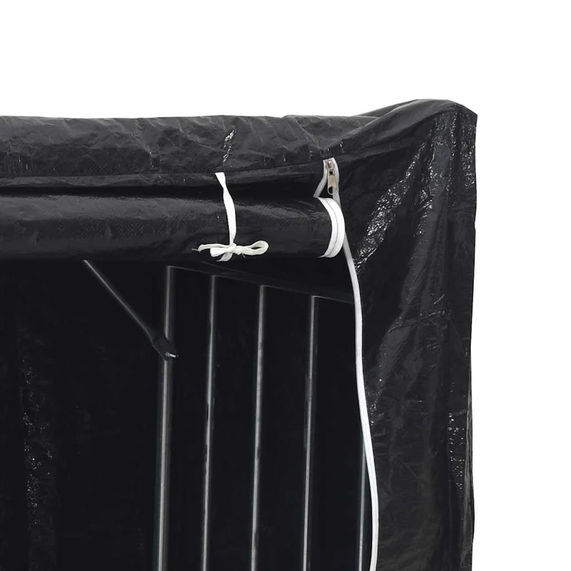 Brennholzregal mit Regenschutz 100,5x40,5x110,5 cm Holzlager Feuerholzständer