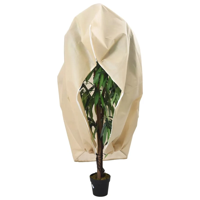 Wintervlies mit Reißverschluss 70 g/m² 3,93x3,5 m Frostschutz Gartenvlies Pflanzenschutz