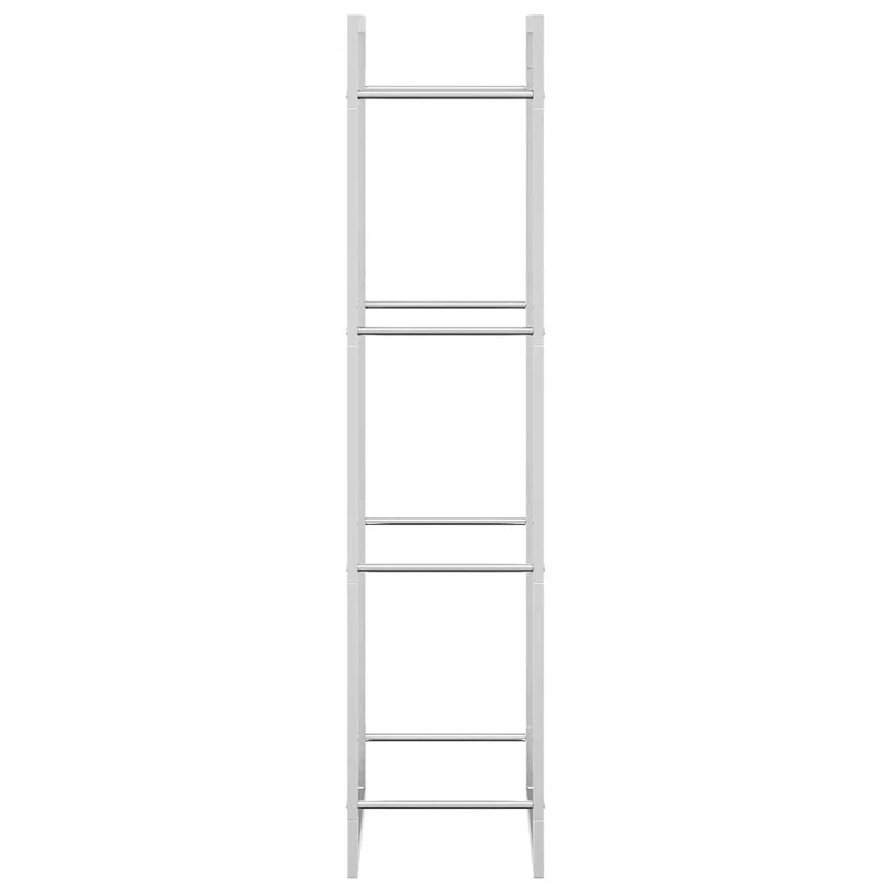 Brennholzregal 50x28x132 cm Edelstahl Holzlager Feuerholzhalter