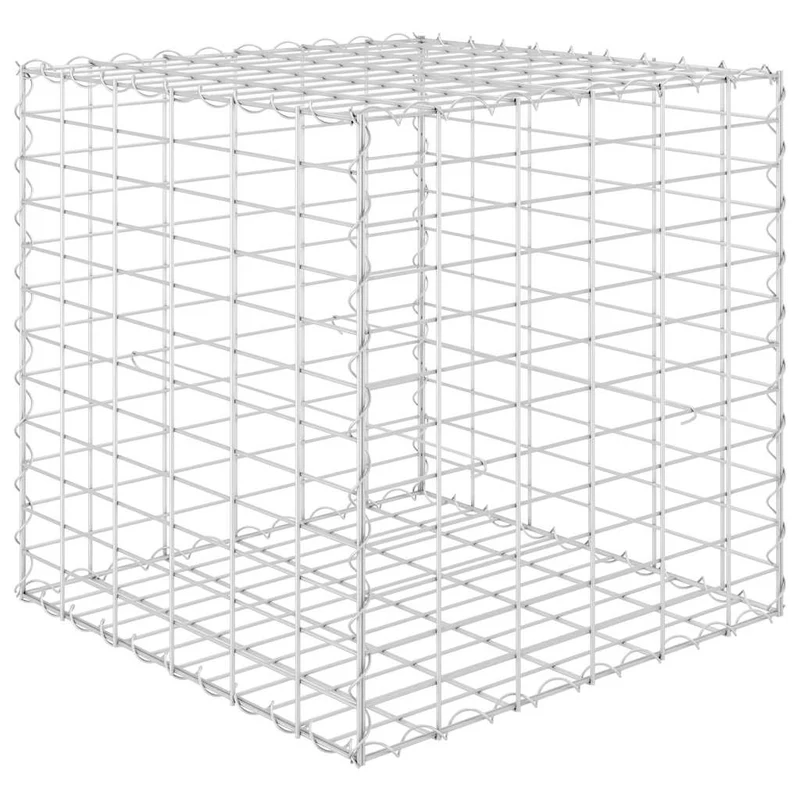 Gabionen Würfel Stahldraht 60x60x60 cm Steinkorb Gartenzaun Element Mauer Wand