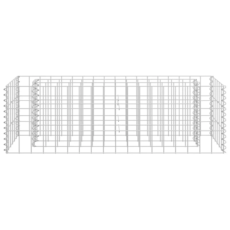 Gabionen-Hochbeet Verzinkter Stahl 90×30×30 cm bepflanzbar