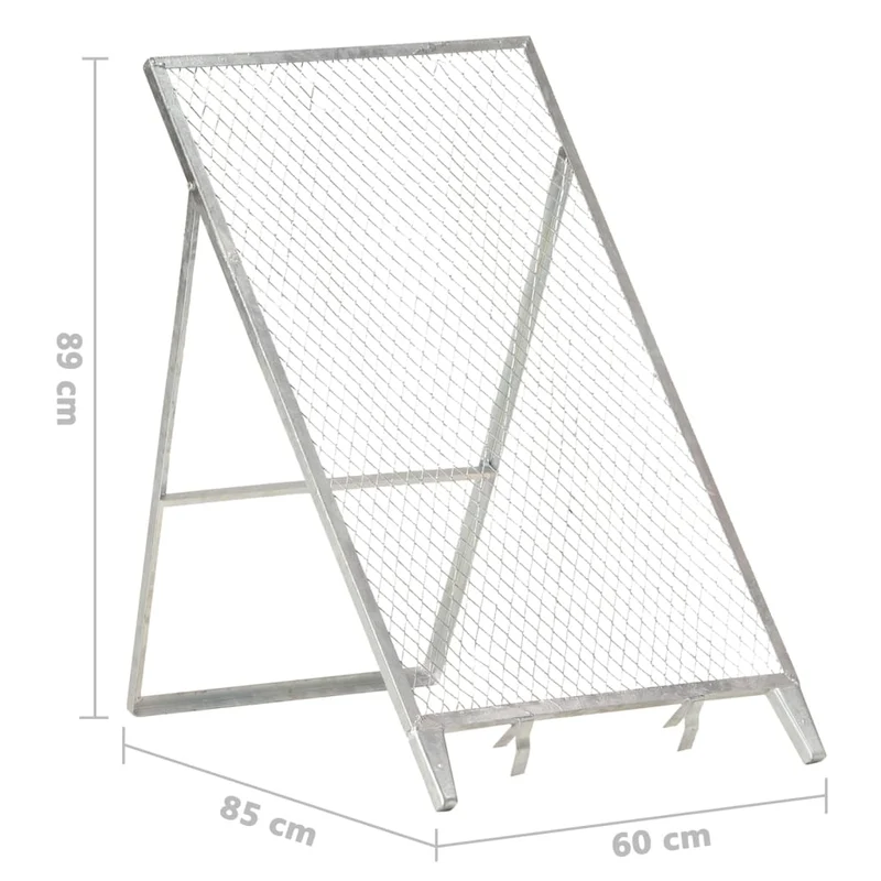 Durchwurfsieb Erdsieb Verzinkter Stahl 60 x 85 x 89 cm klappbar Gartensieb