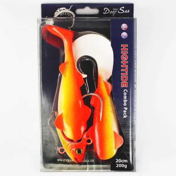 Team Deep Sea Gummifisch Hightide Sea Shad UV Rotbarsch 300g