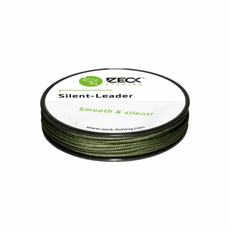 Zeck Fishing Silent Leader geflochtenes Vorfach Waller Wels (1m/0,50€)
