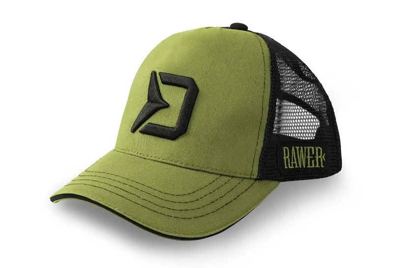 Delphin RAWER Trucker Cap | Atmungsaktive Angelkappe mit Mesh | Verstellbar